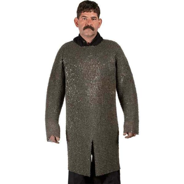 6 mm Chainmail Hauberk Round Riveted With Flat Washer Mild Steel