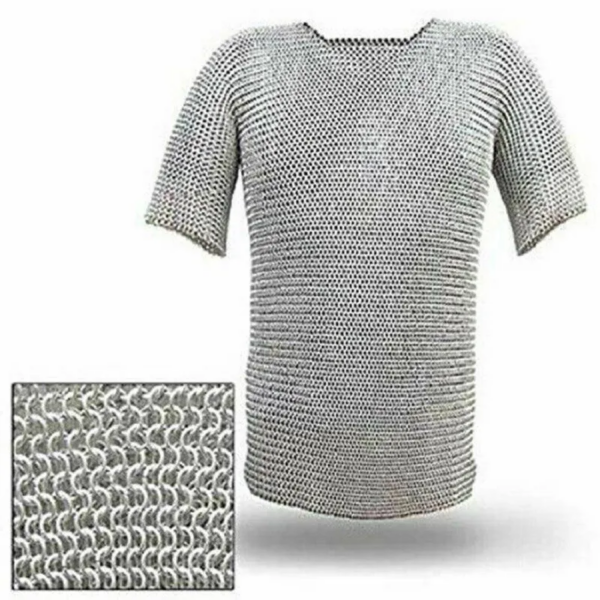 Medieval Butted Chain Mail Shirt - Aluminum Chainmail Armor Reenactment LARP