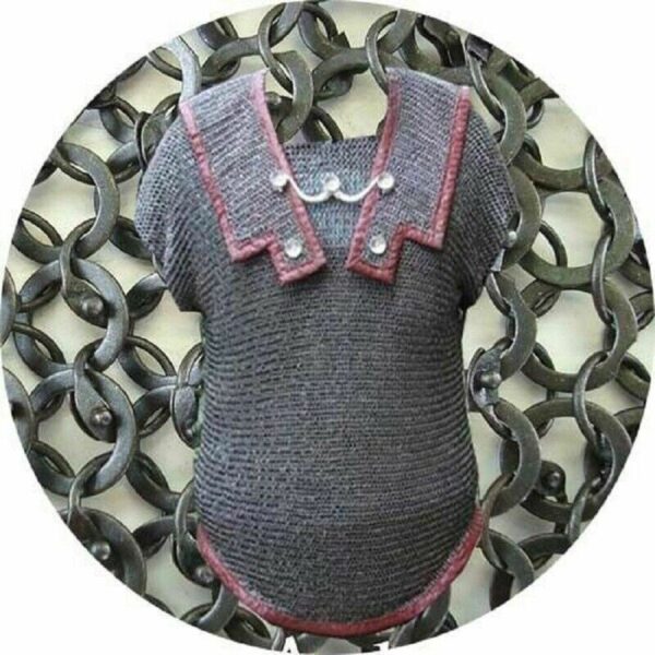 Lorica Hamata 6 mm Riveted Chainmail Armor Shirt LARP & Reenactment Hauberk